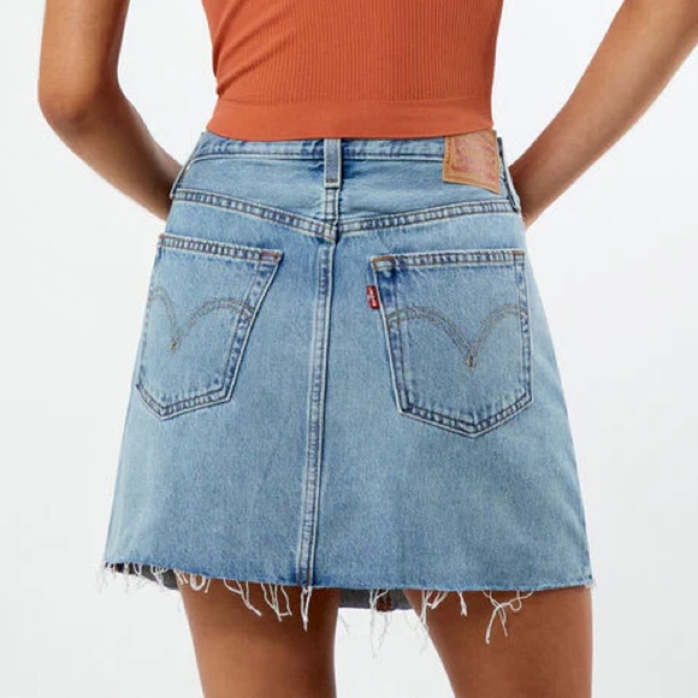 Levi's Light Blue Denim Mini Skirt